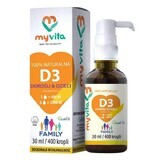 MyVita Vitamin D3 Tropfen für Kinder & Erwachsene, 30 ml