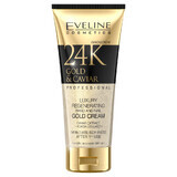 24 Karat Gold Hand- und Nagelcreme, 100ml, Luxuriöse Pflege lotion mit Goldpartikeln, Feuchtigkeitsspendend und Revitalisierend, Edle Handpflege