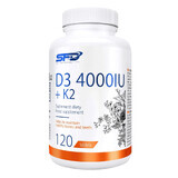 SFD D3 4000 IU + K2, vitamin D 4000 IU + vitamin K 100 µg, 120 tablets