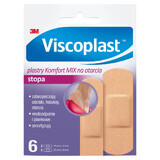 Viscoplast Foot, Comfort Mix Pflaster gegen Schürfwunden, 6 Stück