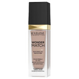 Eveline Cosmetics Wonder Match, luxuriöse passende Grundierung, Nr. 45 Honig, 30 ml