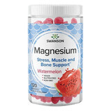 Swanson Magnesium, Magnesiumzitrat, Geleebohnen, Wassermelonengeschmack, 120 Stück