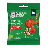 Gerber Bio Weizen- und Haferchips, Tomate, Karotte, nach 10 Monaten, 7 g