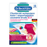 Dr. Beckmann 3in1 Color Fixing and Dirt Removal Wipes, 12 Pieces