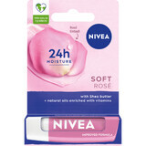 Nivea, Lippenpflege Lippenstift, Soft Rose, 1 Stück