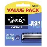 Wilkinson Sword Hydro 5, Ersatzkartuschen, Skin Protection Regular, 12 Stück