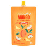 Owolovo Tropically Mango Apple-Mango Mousse într-un tub, 200 g