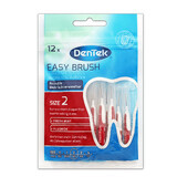 DenTek Easy Brush, Interdentalbürsten, Größe 2, 0,5 mm, 12 Stück