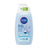 Nivea Baby, gel detergente 2 in 1 per corpo e capelli, dal primo giorno, 500 ml