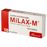 Milax-M 1500 mg, Glycerin-Zäpfchen für Kinder, 10 Stück