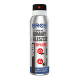 Bros, spray pentru țânțari și căpușe, DEET 50%, 90 ml