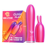 Durex Play Vibe &amp; Tease, 2-in-1-Vibrator mit stimulierender Spitze