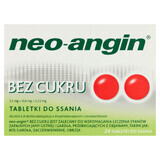 Neo-Angin zuckerfrei 1,2 mg + 0,6 mg + 5,72 mg, 24 Lutschtabletten