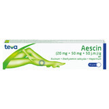 Aescin (20 mg + 50 mg + 50 IU)/Gel, Gel, 40 g