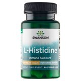 Swanson AjiPure L-Histidin, L-Histidin 500 mg, 60 vegetarische Kapseln