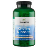 Swanson Cholin &amp; Inositol, Cholin und Inositol, 250 Kapseln