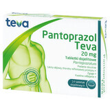 Pantoprazol Teva 20 mg, 14 Tabletten für den Magen-Darm-Trakt