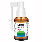 Dentosept A Mini Spray, bei Aphthen, Mundsoor und Zahnungsschmerzen, Himbeergeschmack, 30 ml