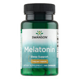 Swanson Melatonin, Melatonin 1 mg, 120 Kapseln