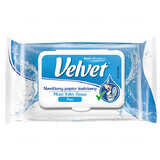 Velvet Pure, angefeuchtetes Toilettenpapier, mit Clip, 42 Stück