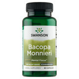 Swanson Bacopa Monnier BaCognize Extrakt, kleinblättriges Bacopa 250 mg, 90 Kapseln