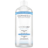 Dermedic Hydrain 3 Hialuro, Micellar Lotion H2O, dehydrierte und trockene Haut, 500 ml