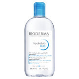 Bioderma Hydrabio H2O, feuchtigkeitsspendender mizellarer Make-up-Entferner, dehydrierte Haut, 500 ml