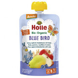 Holle, mousse de fructe într-un tub, Blue Bird, pere, mere, afine cu ovăz, după 6 luni, 100 g