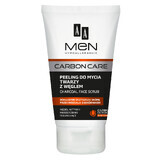 AA Men Carbon Care, Gesichtspeeling mit Kohle, 150 ml