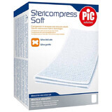 Pic Solution Stericompress Weiche, sterile Kompressen, Vliesstoff, 18 cm x 40 cm, 12 Stück