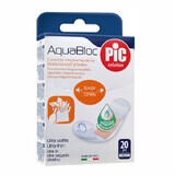 Pic Solution AquaBloc, Verbandspflaster, antibakteriell, wasserfest, 19 mm x 72 mm, 20 Stück