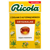 Ricola Original Herbal, bomboane elvețiene pe bază de plante, fără zahăr, 27.5 g