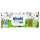 Kindii Natural Balance, Feuchttücher für Säuglinge und Kinder, 60 Stück