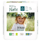 Eco By Naty, pañales talla 6, a partir de 16 kg, 18 piezas