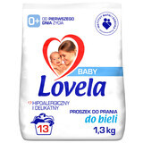 Lovela Baby, Waschpulver für Babykleidung, hypoallergen, weiß, ab Geburt, 1,3 kg