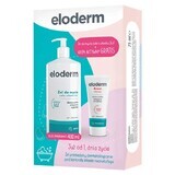 Eloderm Omega 3-6-9 Plus, 2-in-1-Reinigungsgel für Körper und Haar, ab 1. Tag, 400 ml + extra aktive Creme ab 1. Tag, 75 ml