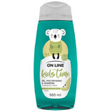 On Line Kids Time, Duschgel und Shampoo 2-in-1 mit Birnenduft, ab 3 Jahren, 500 ml