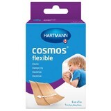 Cosmos Flexibles, elastisches Verbandspflaster, zum Schneiden, Vliesstoff, fleischfarben, 6 cm x 1 m, 1 Stück