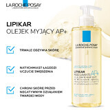 La Roche-Posay Lipikar AP+, Reinigungsöl, rückfettende Lipide gegen Hautirritationen, 400 ml