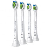 Philips, Ersatzaufsätze für Sonicare W2c Optimal White Compact Schallzahnbürste, HX6074/27, weiß, 4 Stück