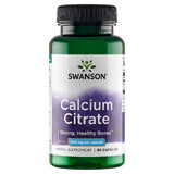 Swanson Calcium-Zitrat, 60 Kapseln