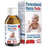 Paracetamol Hasco Forte 240 mg/ 5 ml, Suspension zum Einnehmen für Säuglinge und Kinder ab Geburt, Erdbeergeschmack, 85 ml