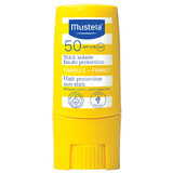 Mustela Sun Family, Sonnenschutzstift für ausgewählte Gesichts- und Körperpartien, ab Geburt, LSF 50, 9 ml