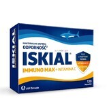 Iskial Immuno Max + Vitamin C, für Kinder ab 6 Jahren und Erwachsene, 120 Kapseln