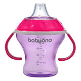 BabyOno, Tropfbecher mit weichem Mundstück, rosa, ab 3 Monaten, 180 ml