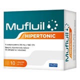 Mufluil Hipertonic, hypertone Lösung zum Eintropfen und Vernebeln, 5 ml x 10 Ampullen