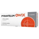 Pyrantelum OWIX 250 mg, 3 compresse