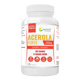 Wish Acerola Forte 250 mg, vitamina C naturală cu aromă de cireșe, 120 pastile