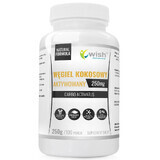 Wish Charbon de coco activé 250 mg, poudre, 250 g