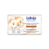 Luxja Creamy &amp; Soft, cremige Stückseife, beruhigend, Baumwollmilch und Provitamin B5, 90 g